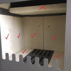 Samott bélés szett 7 kW:  Bern II., Bonn II., Bremen II., Gent II., Jena II., Krems II., Weimar II., Weiz II., Dresden II.